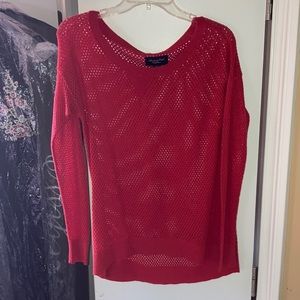 AE red sweater